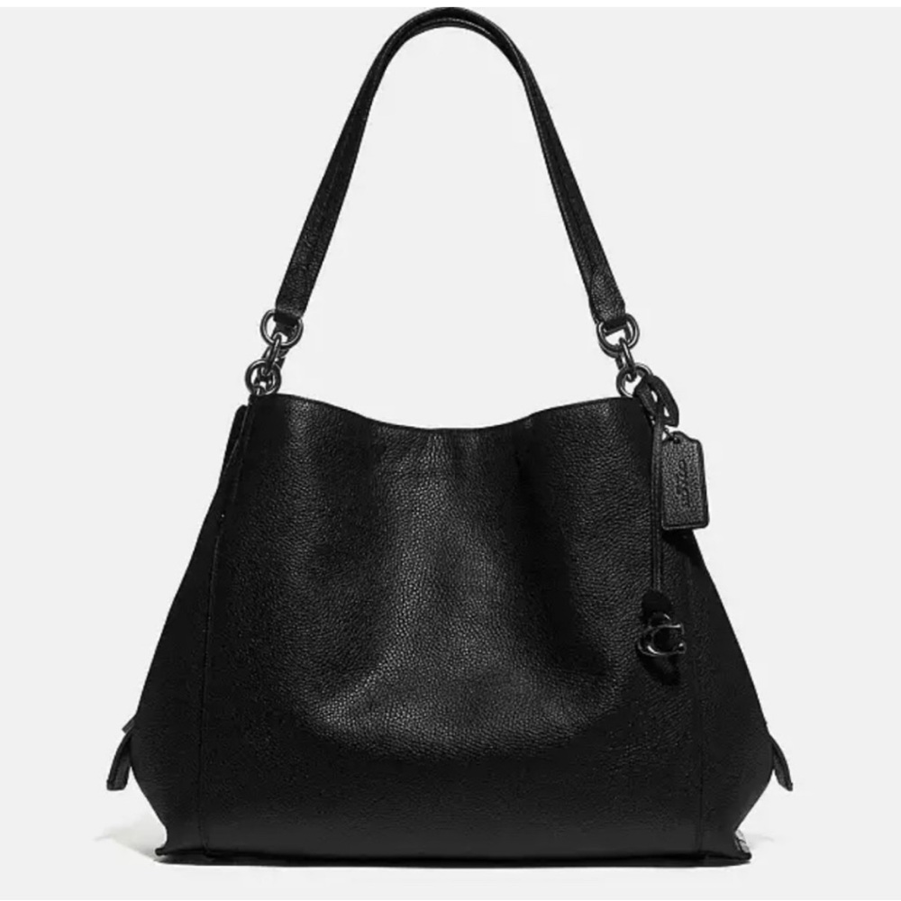 NWOT Coach Dalton Bag 31 pebble black